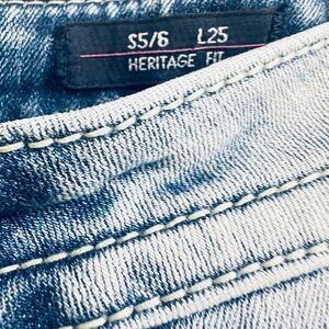 Vigoss Classic Blue Denim Distressed Size 5/6